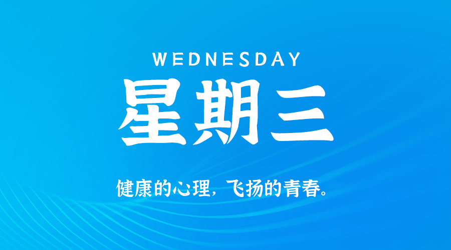07日22日，星期三，在这里每天60秒读懂世界！