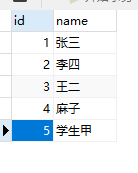 学生表